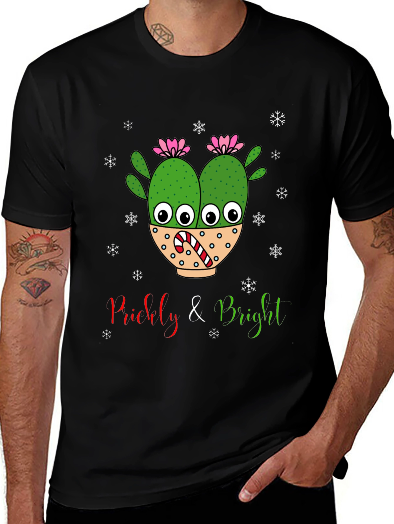 Variant 30 of Prickly & Bright Holiday Cactus T-Shirt