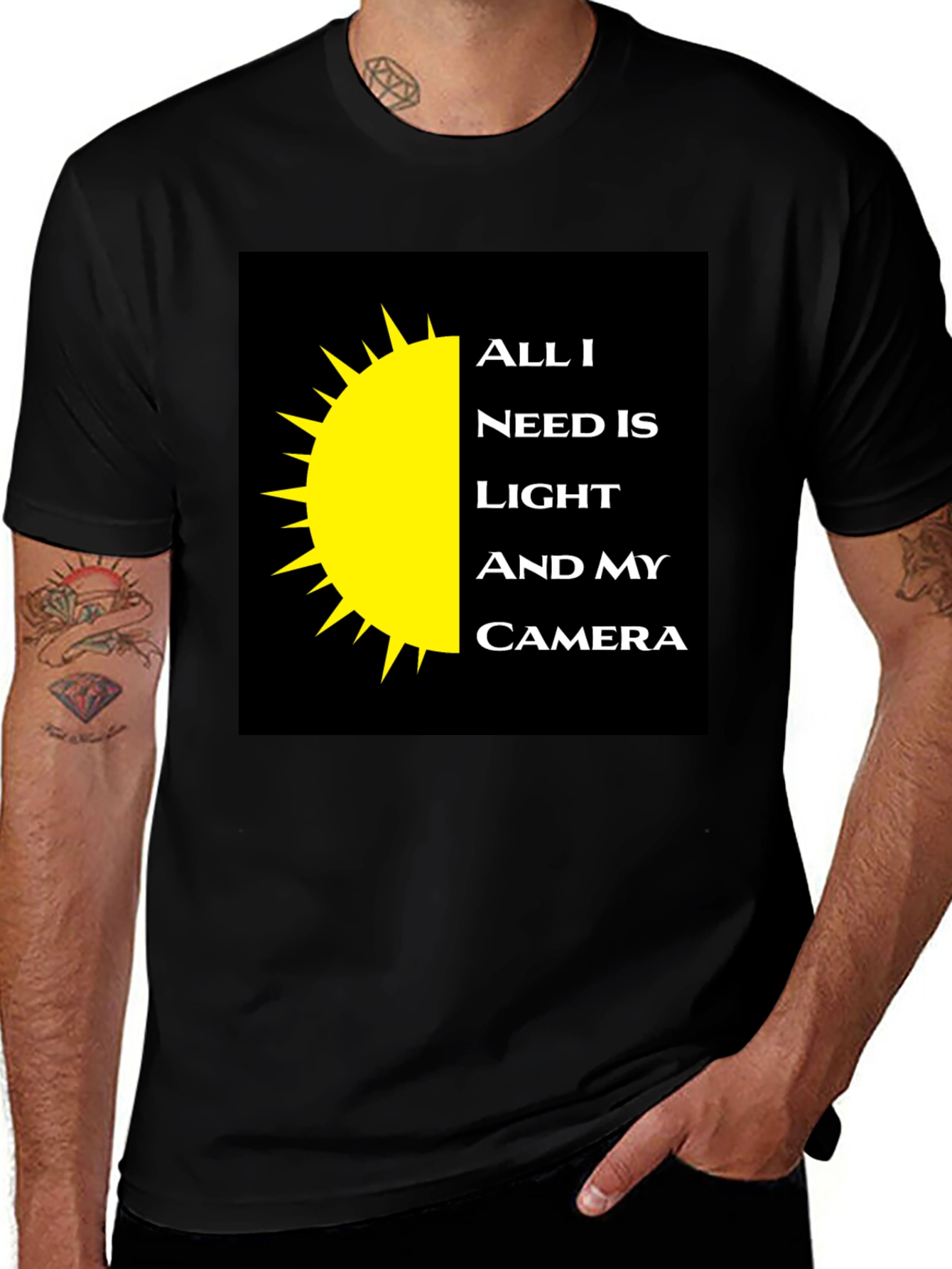 Photographer's Tee: Light and Camera Shirt