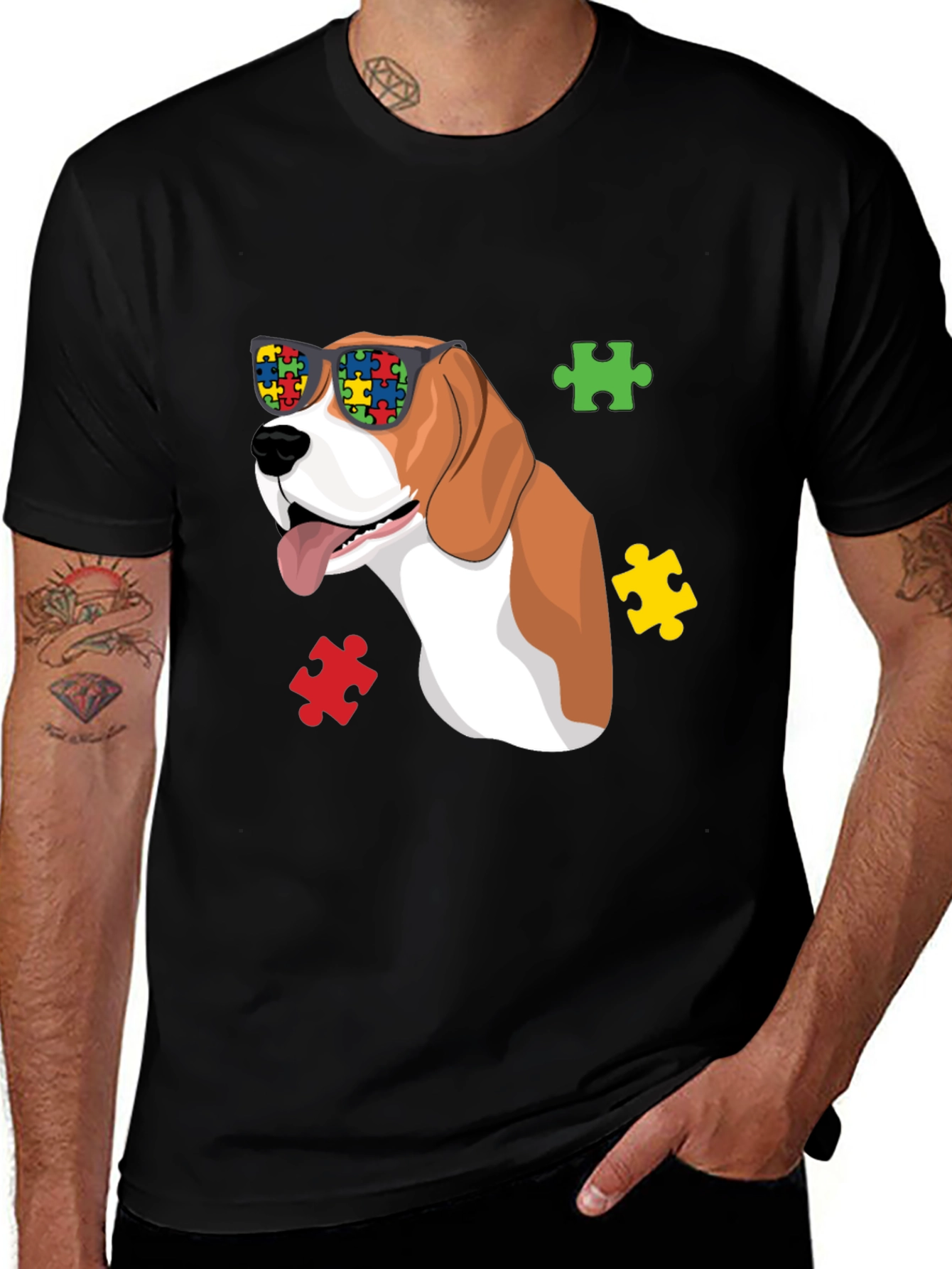 Variant 27 of Autism Awareness Dog T-Shirt