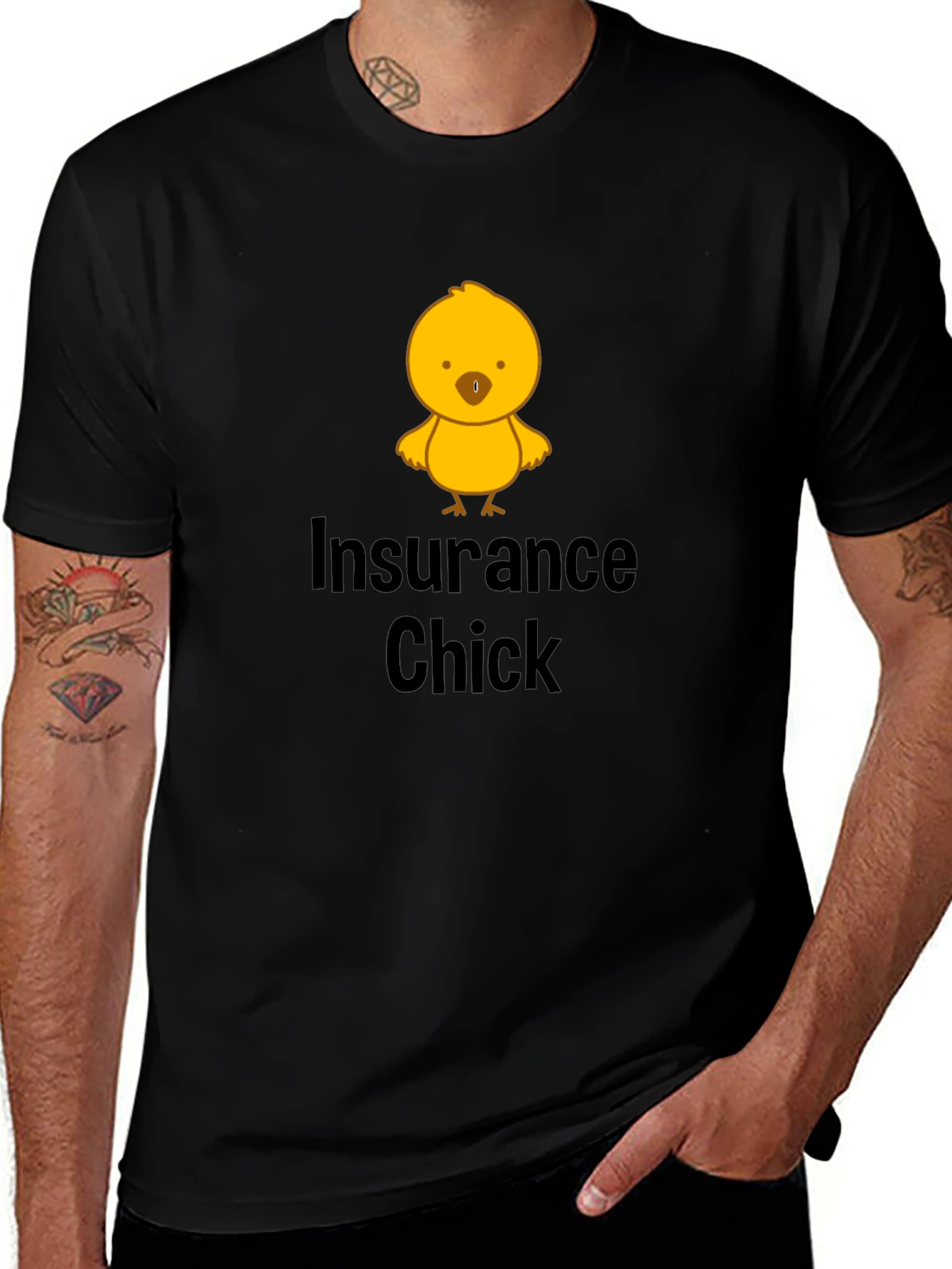 Variant 11 of Insurance Chick T-Shirt - Funny and Unique Design