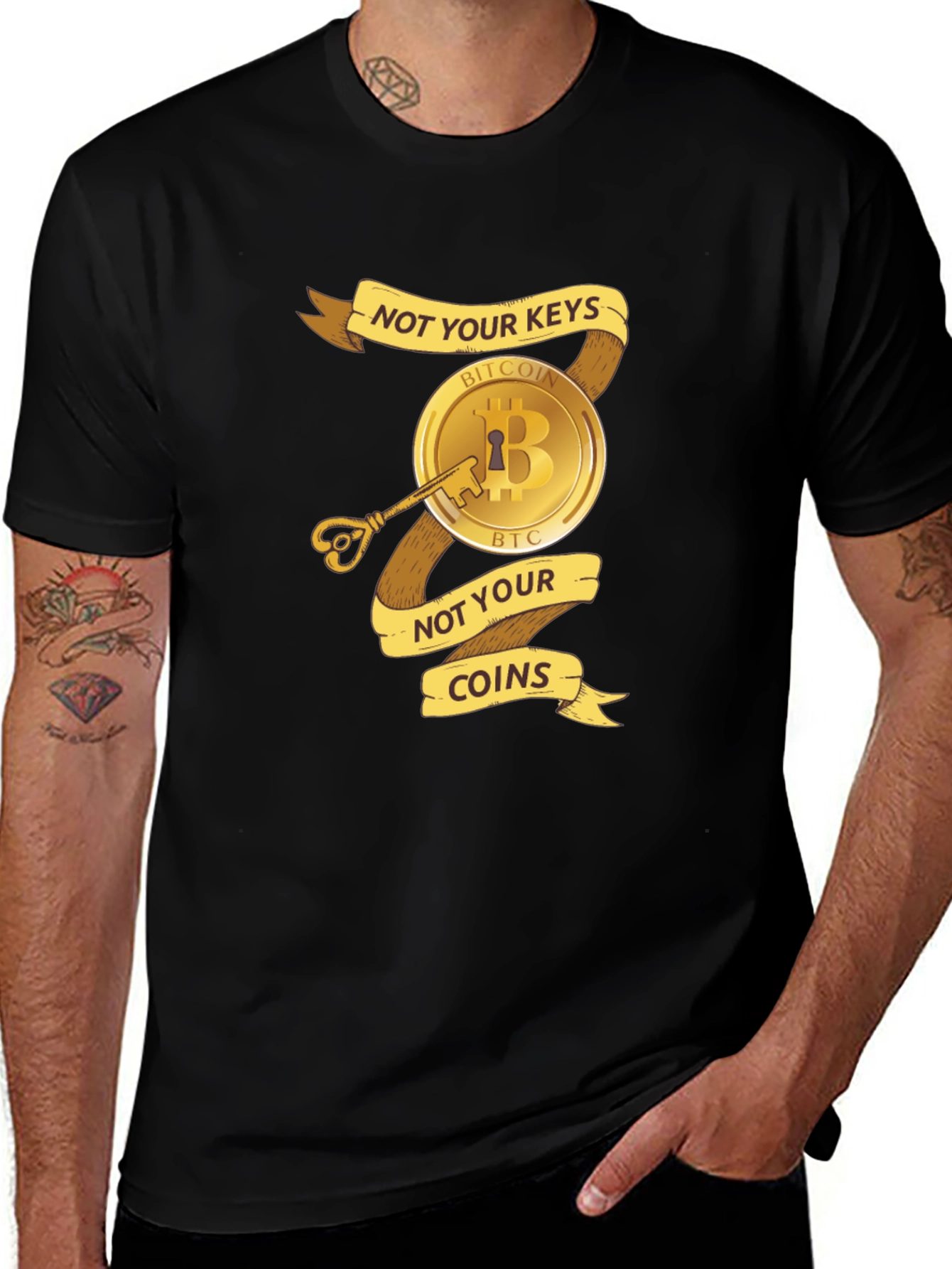 Bitcoin Not Your Keys Not Your Coins T-Shirt