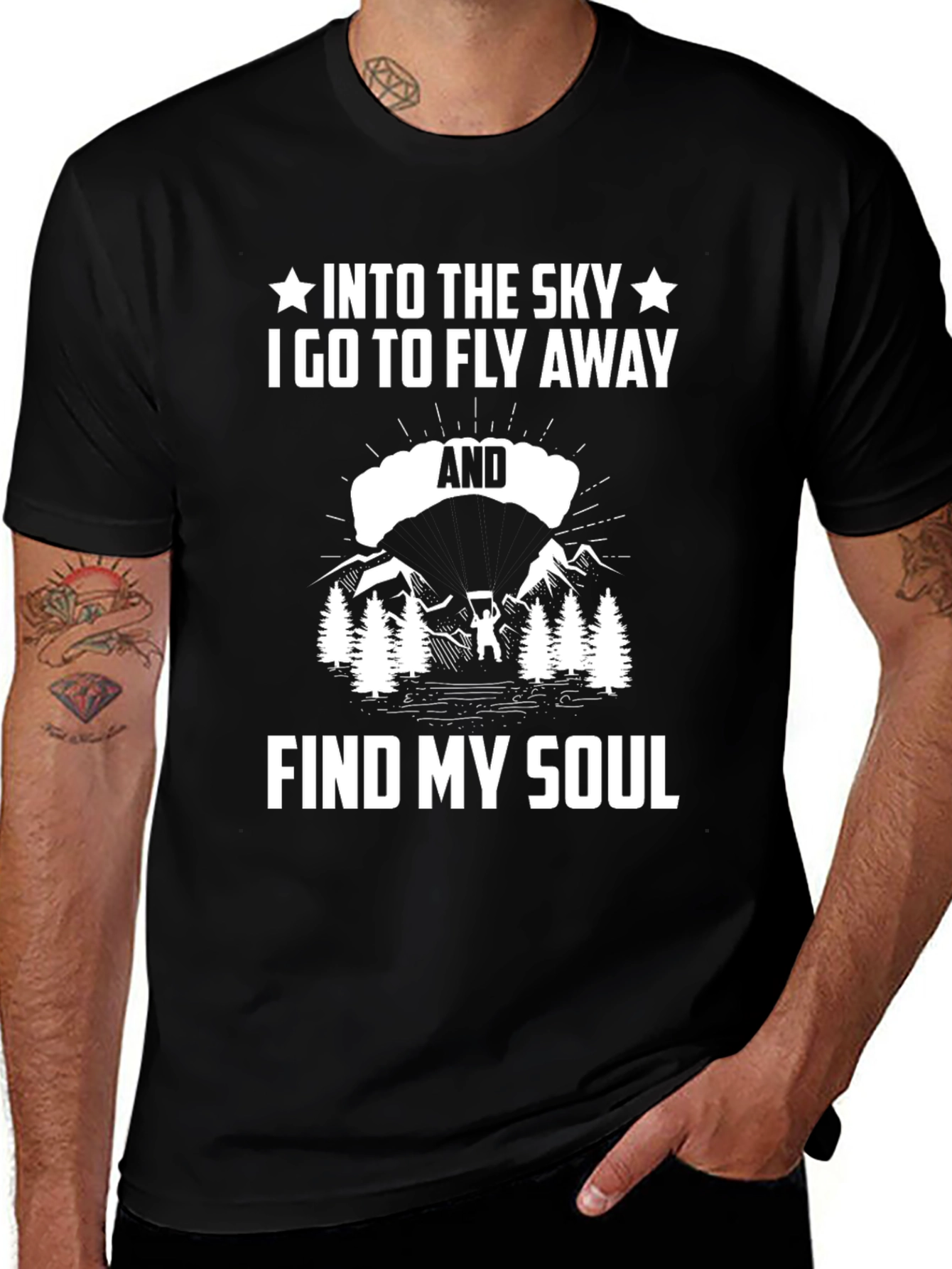 Variant 3 of Into the Sky T-Shirt - Find My Soul Graphic Tee