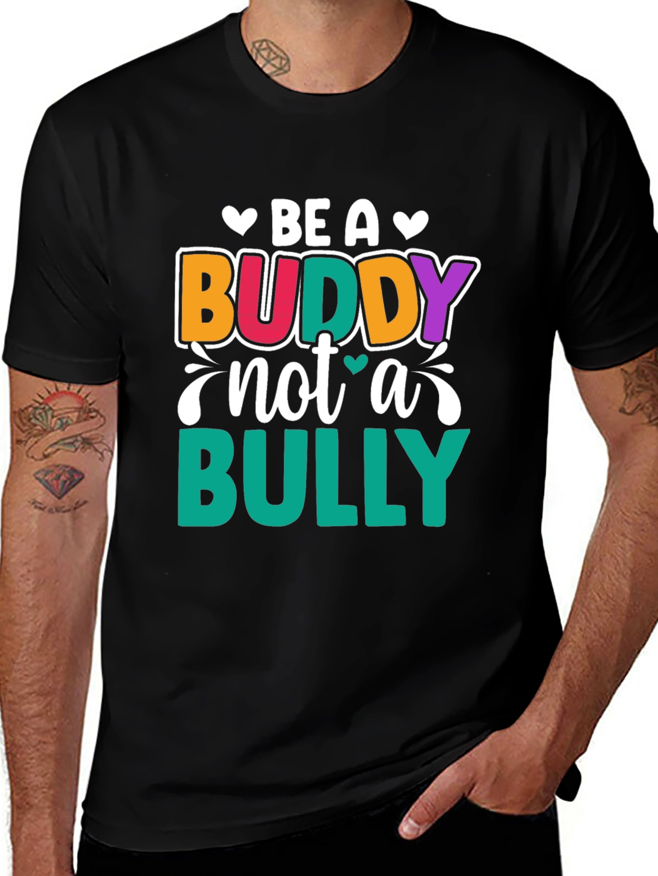 Variant 17 of Be a Buddy Not a Bully Graphic Tee