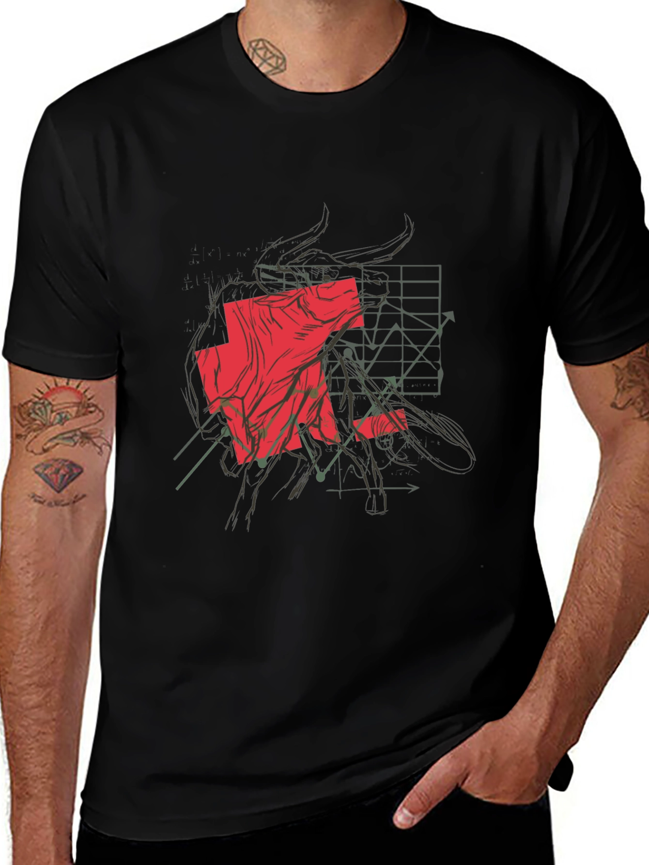 Variant 25 of Bull Market Graphic Tee - Black