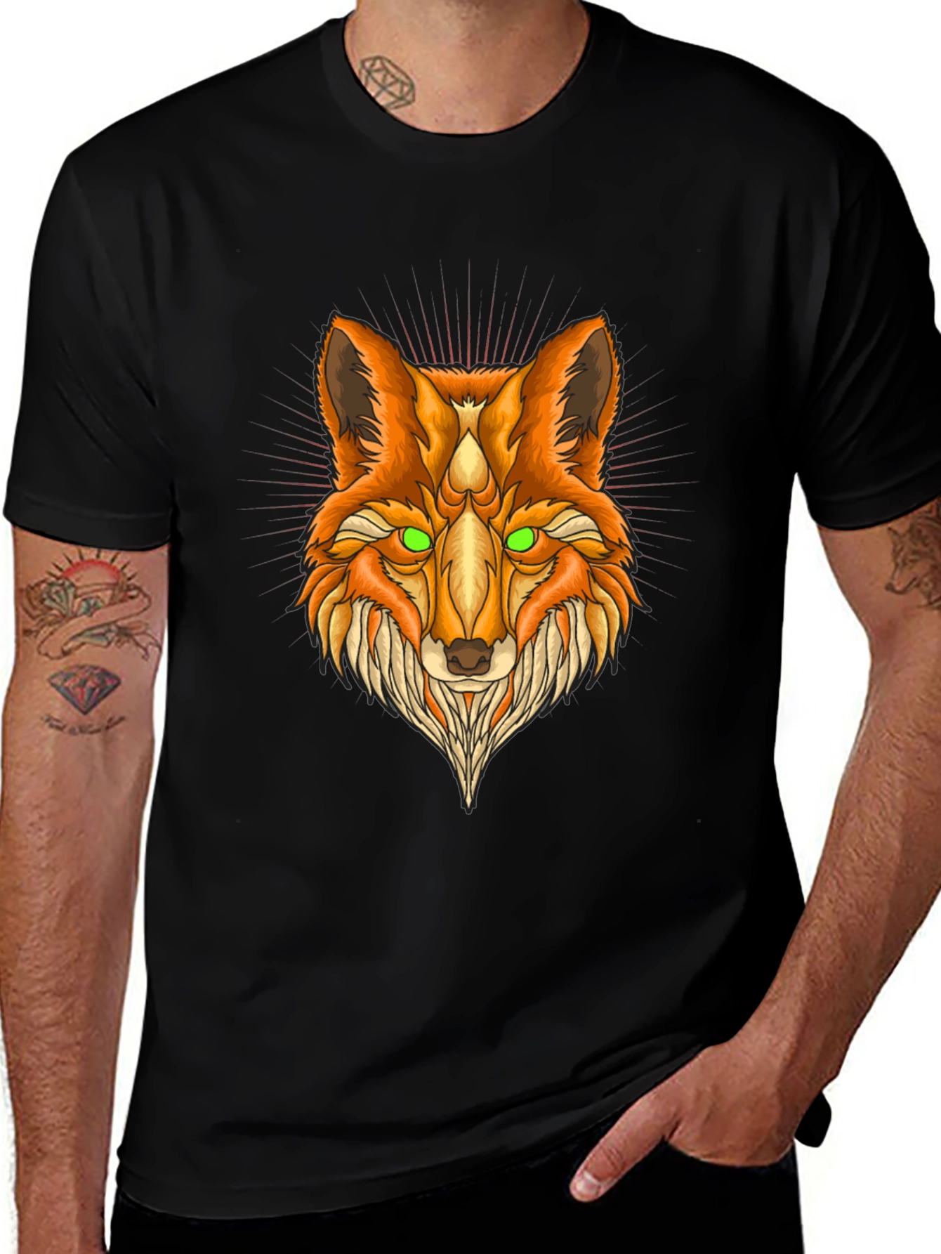 Variant 15 of Fox Graphic Tee - Unique Animal Design T-Shirt