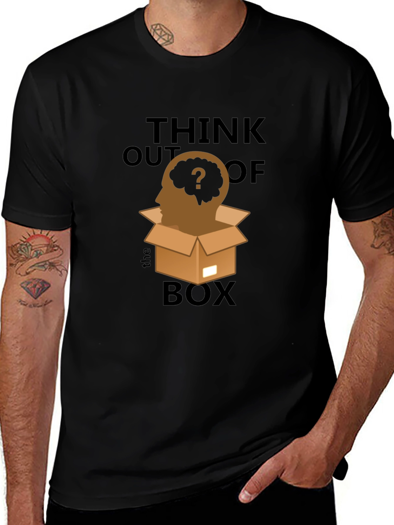 Variant 14 of Think Outside the Box Graphic Tee