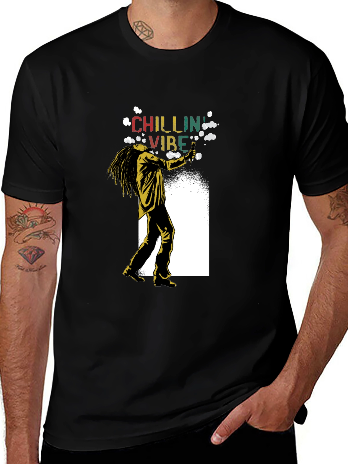 Variant 5 of Chillin Vibe Graphic T-Shirt - Relaxed Style