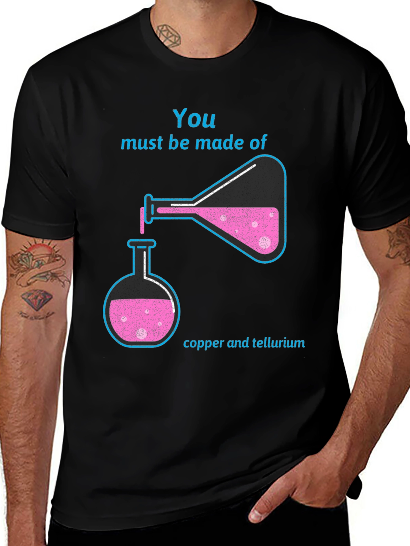 Variant 21 of Science Humor Graphic T-Shirt - Copper & Tellurium