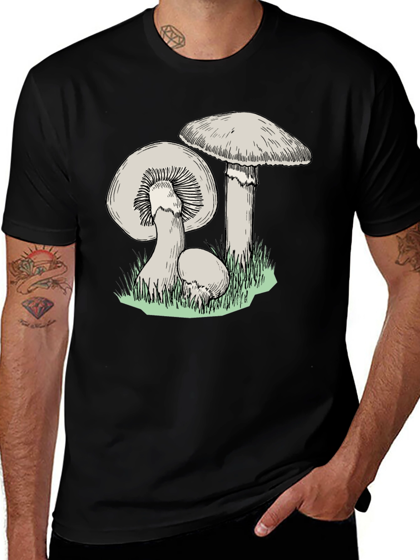 Mushroom Print T-Shirt