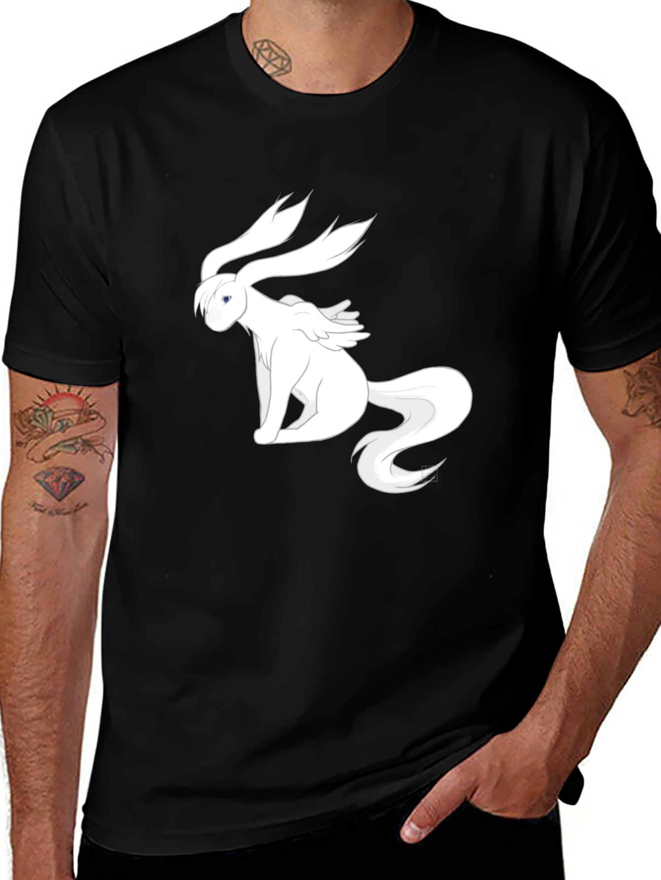 Variant 7 of Fantasy Creature Graphic Tee - Soft Cotton Blend Shirt