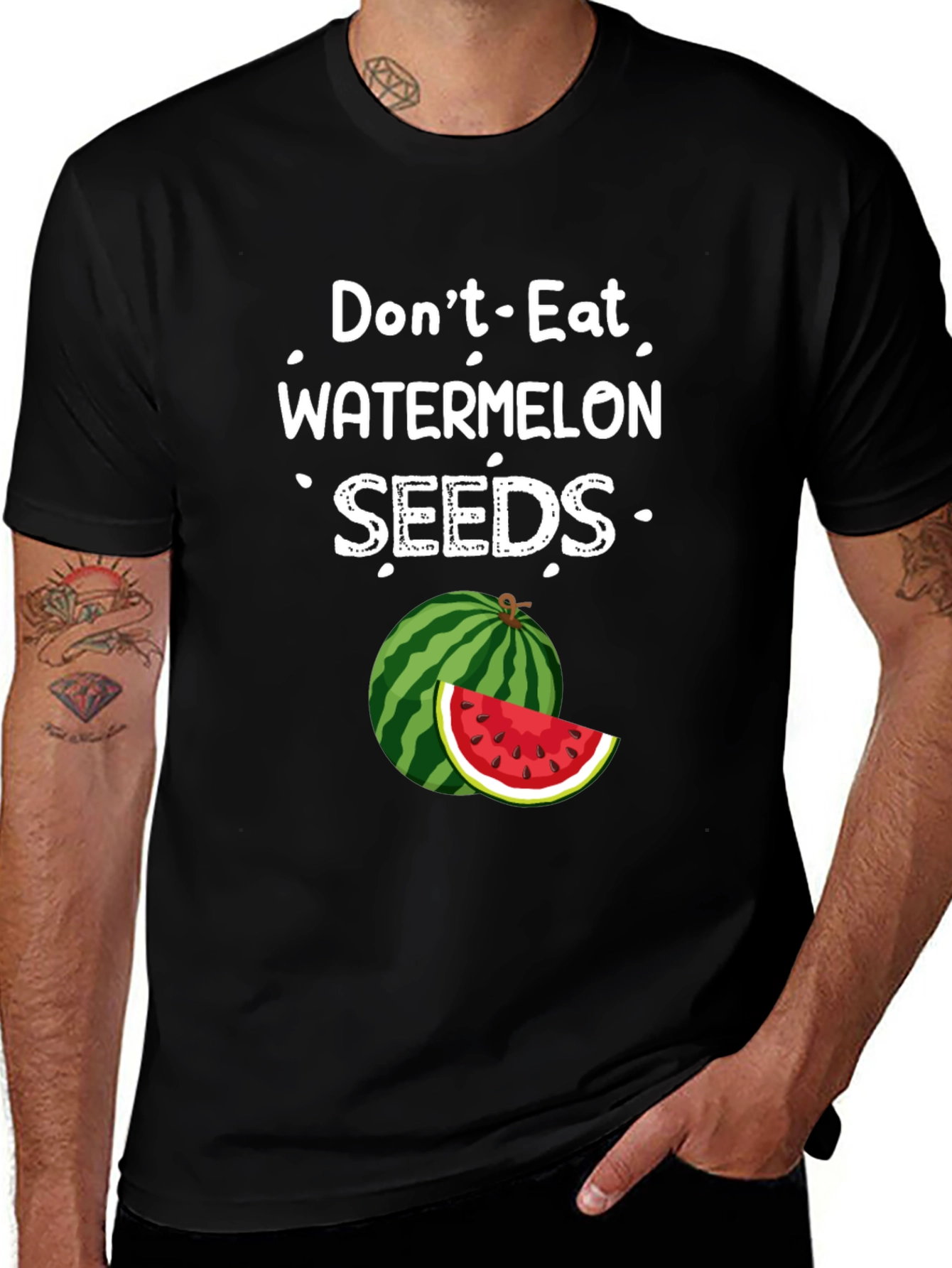 Variant 11 of Don't Eat Watermelon Seeds Graphic Tee