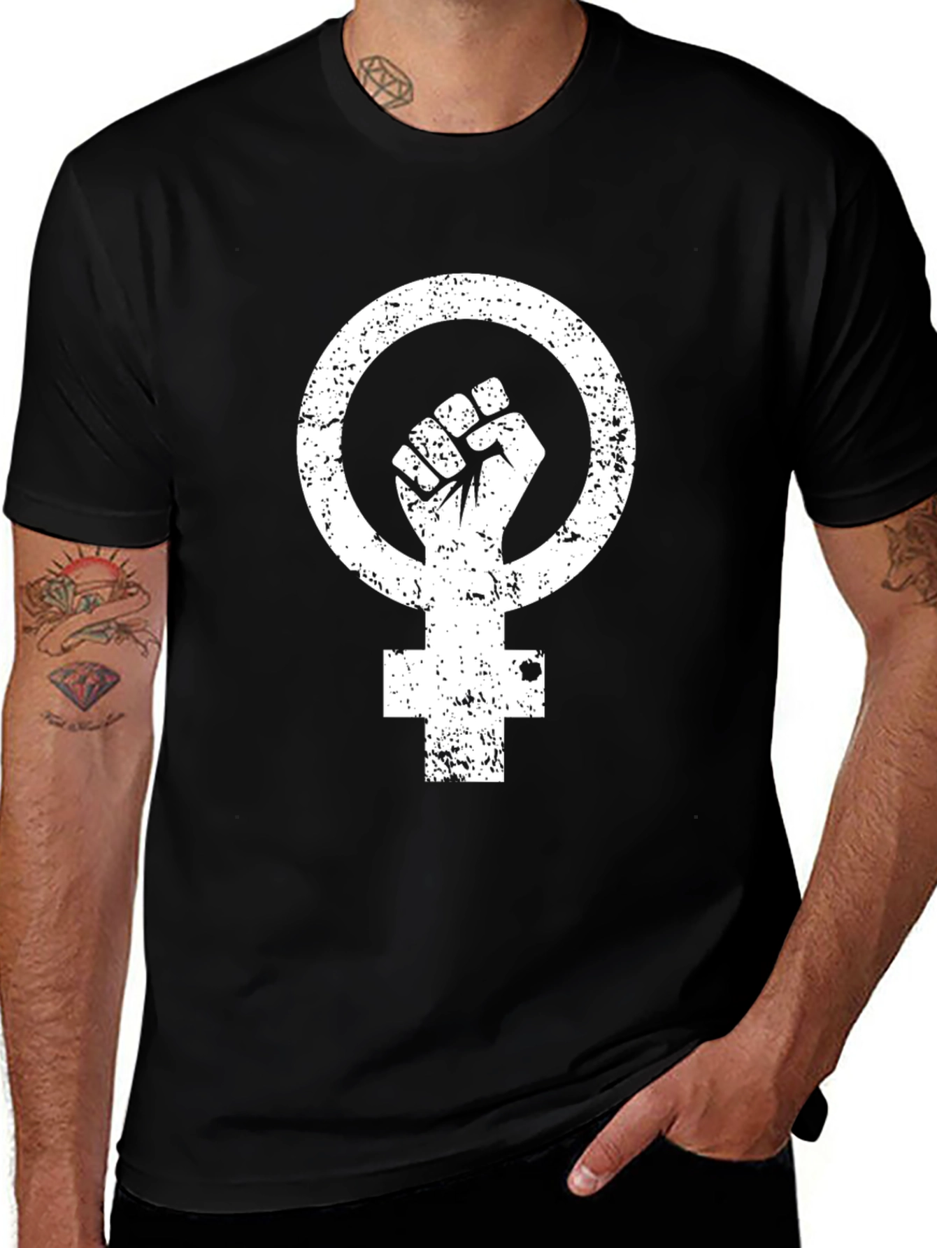 Variant 14 of Feminist Fist Symbol T-Shirt