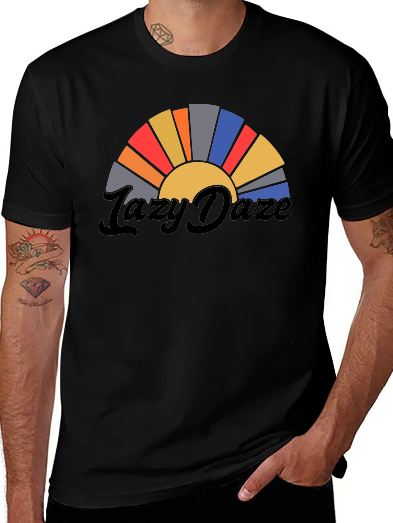 Lazy Daze Retro Graphic T-Shirt
