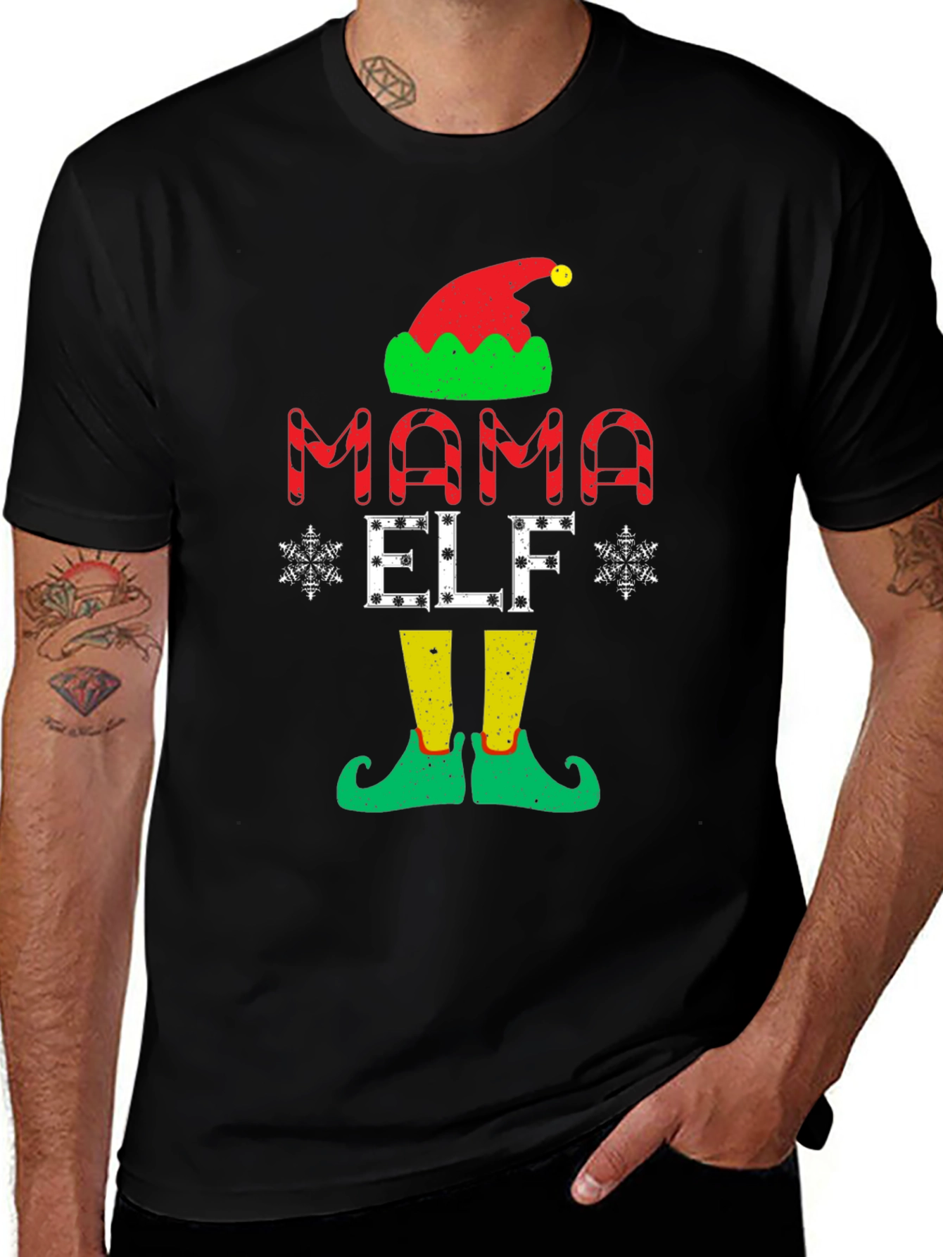 Mama Elf Christmas T-Shirt
