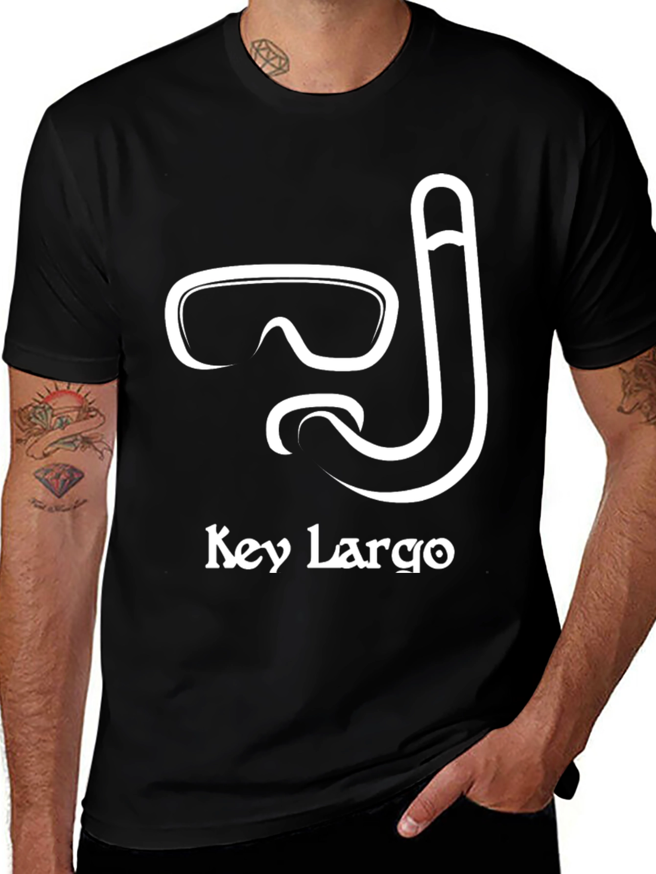 Variant 26 of Key Largo Snorkel T-Shirt - Dive in Style!