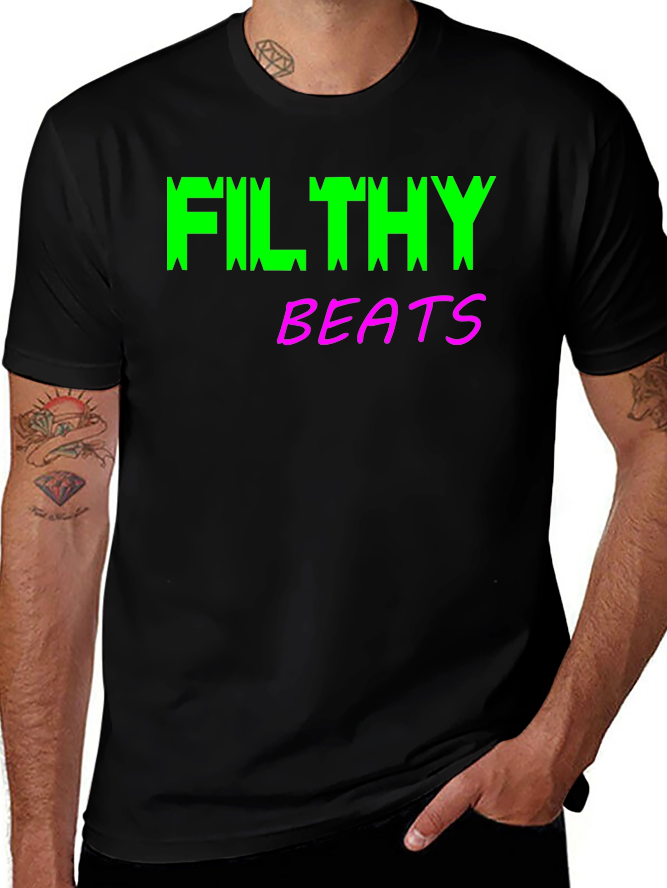 Variant 12 of Filthy Beats Graphic Tee - Bold Style