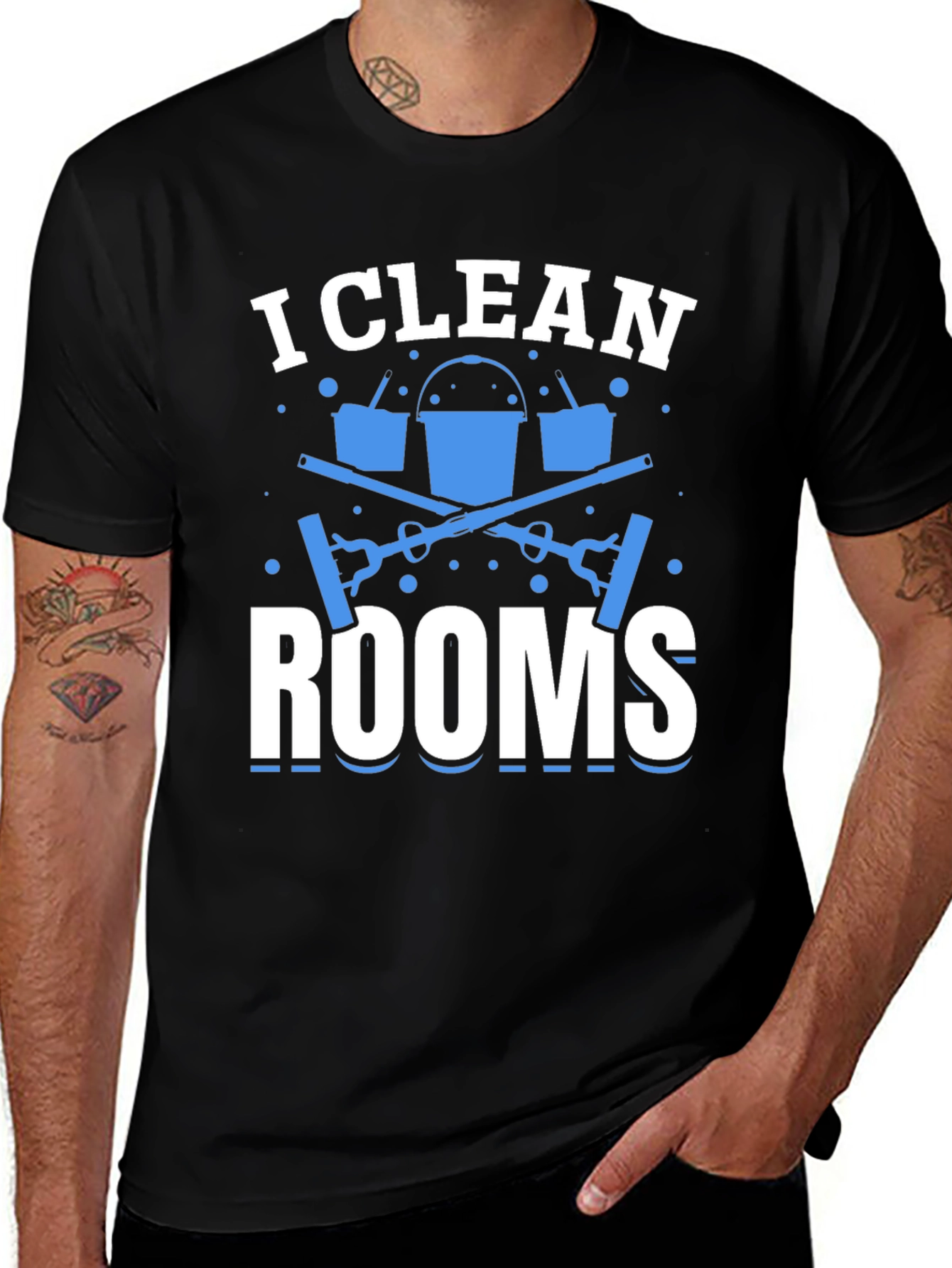 Variant 21 of I Clean Rooms Graphic T-Shirt - Cleaning Crew Apparel