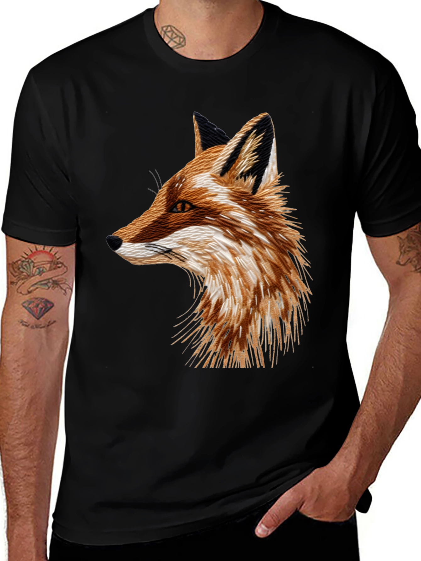 Variant 18 of Fox Graphic Black T-Shirt - Men's Fashion Tee