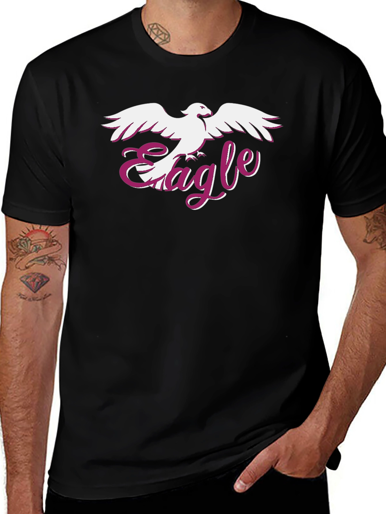 Variant 26 of Eagle Graphic Black T-Shirt