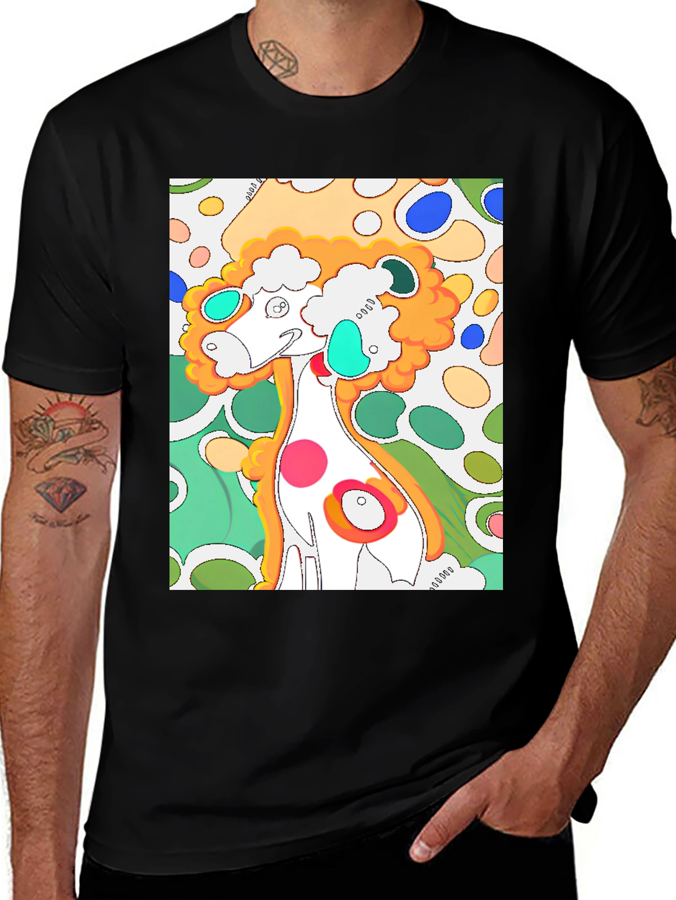 Variant 14 of Funky Art Graphic T-Shirt - Quirky Design