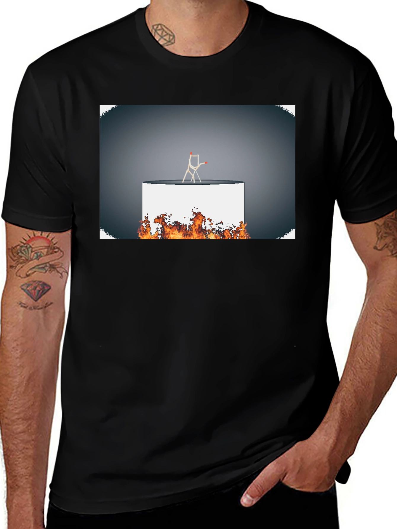 Variant 2 of Burning Platform Tee