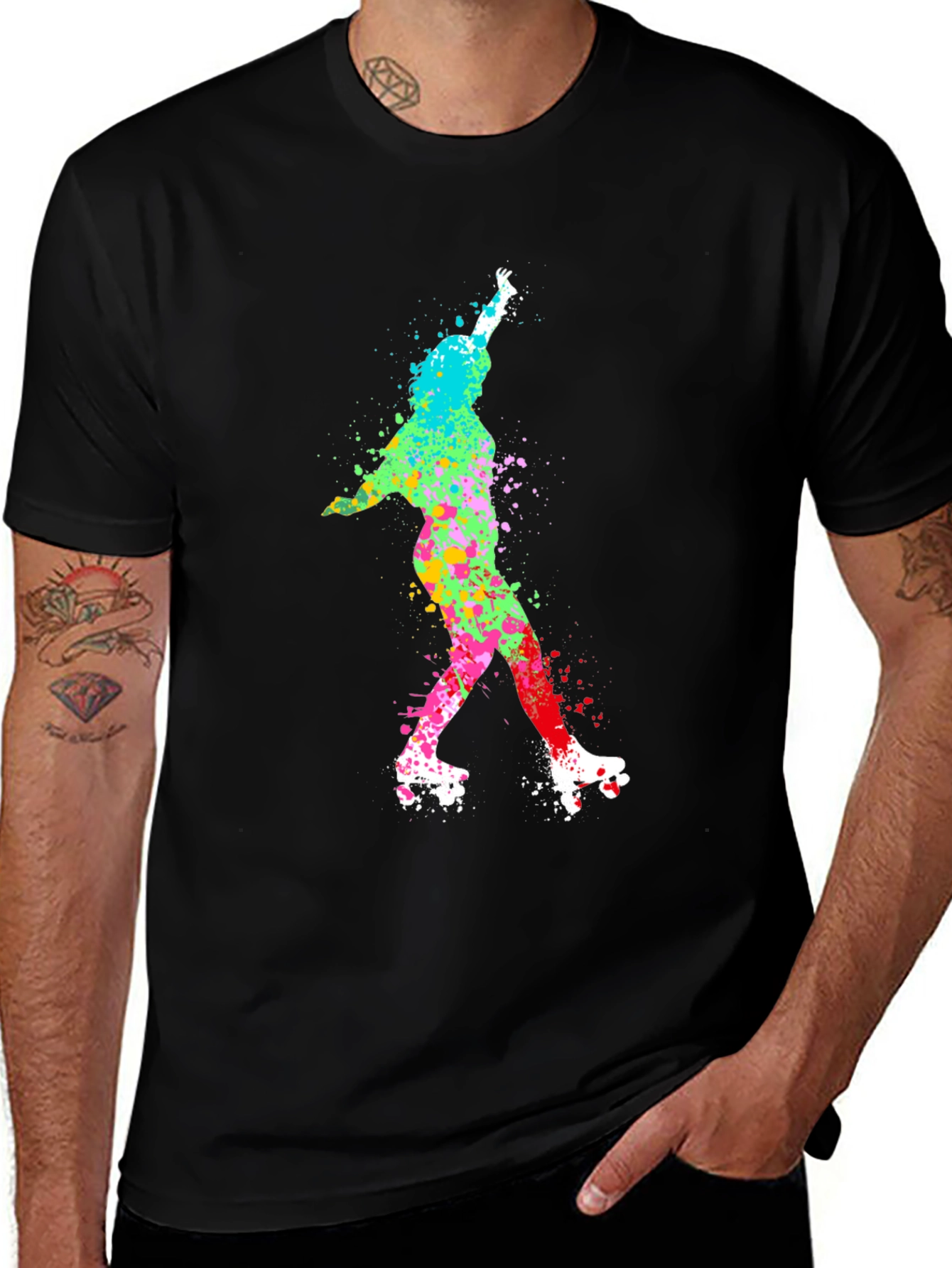 Variant 7 of Colorful Roller Skate T-Shirt