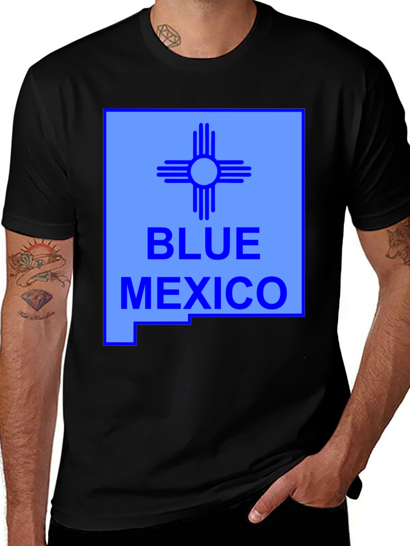 Variant 5 of Blue Mexico Graphic Tee - Unisex
