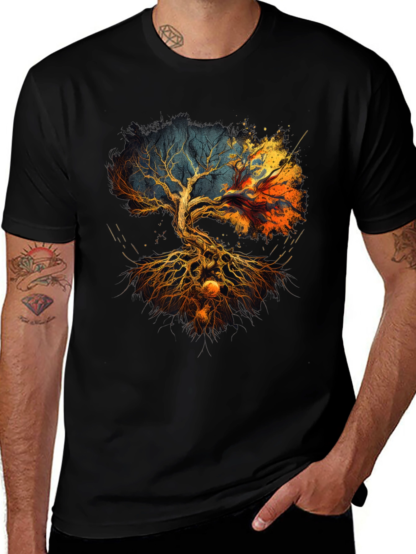 Variant 16 of Yggdrasil Tree of Life Graphic Tee