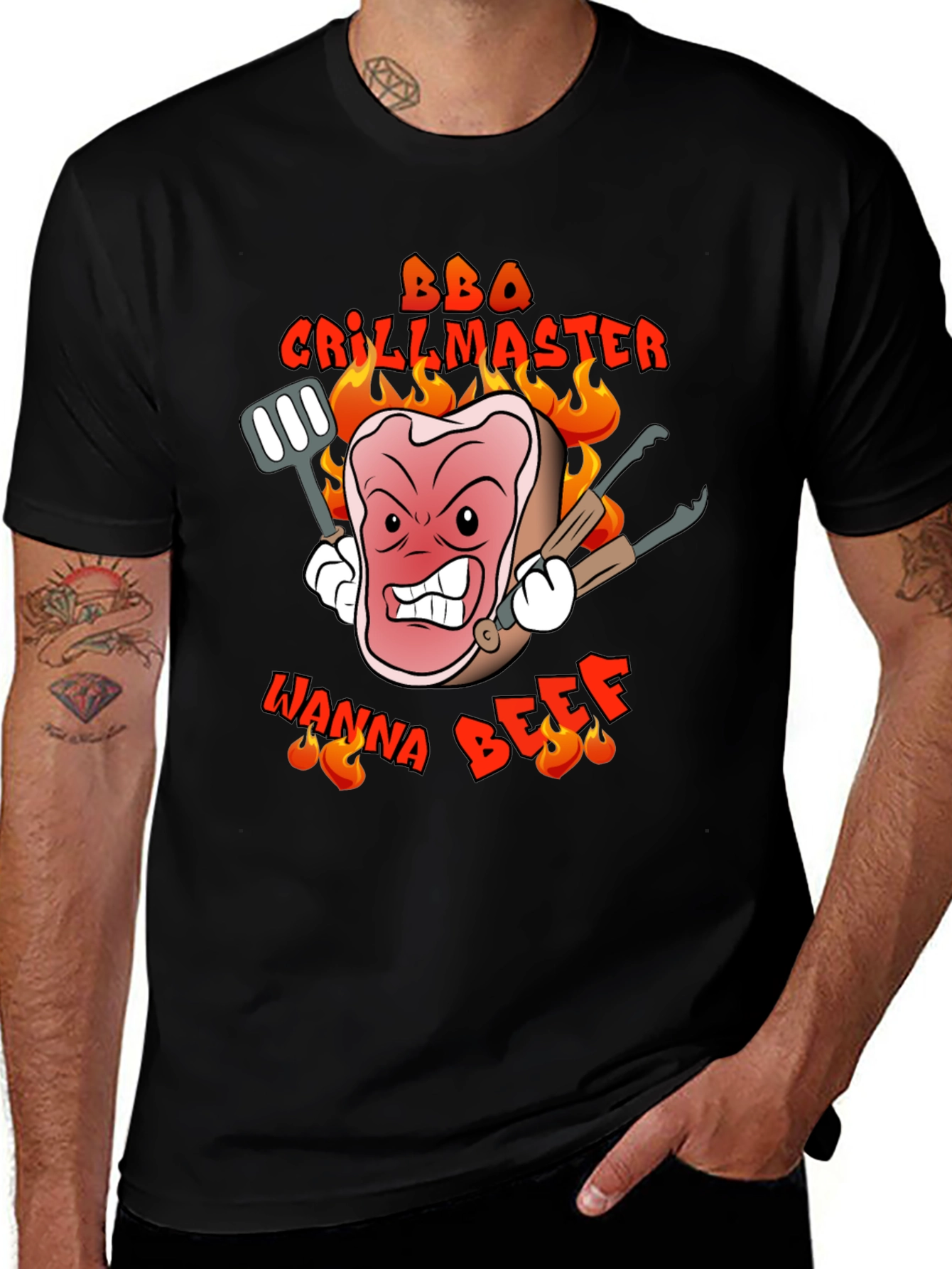 BBQ Grillmaster Wanna Beef T-Shirt