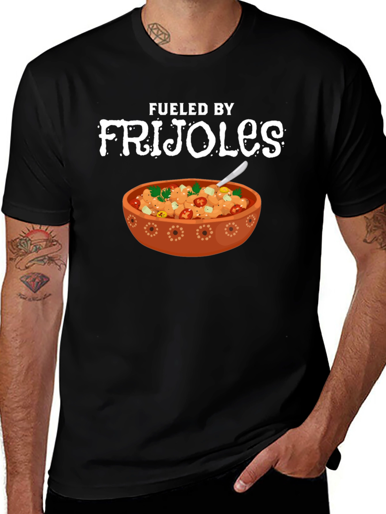 Variant 25 of Fueled by Frijoles Graphic Tee