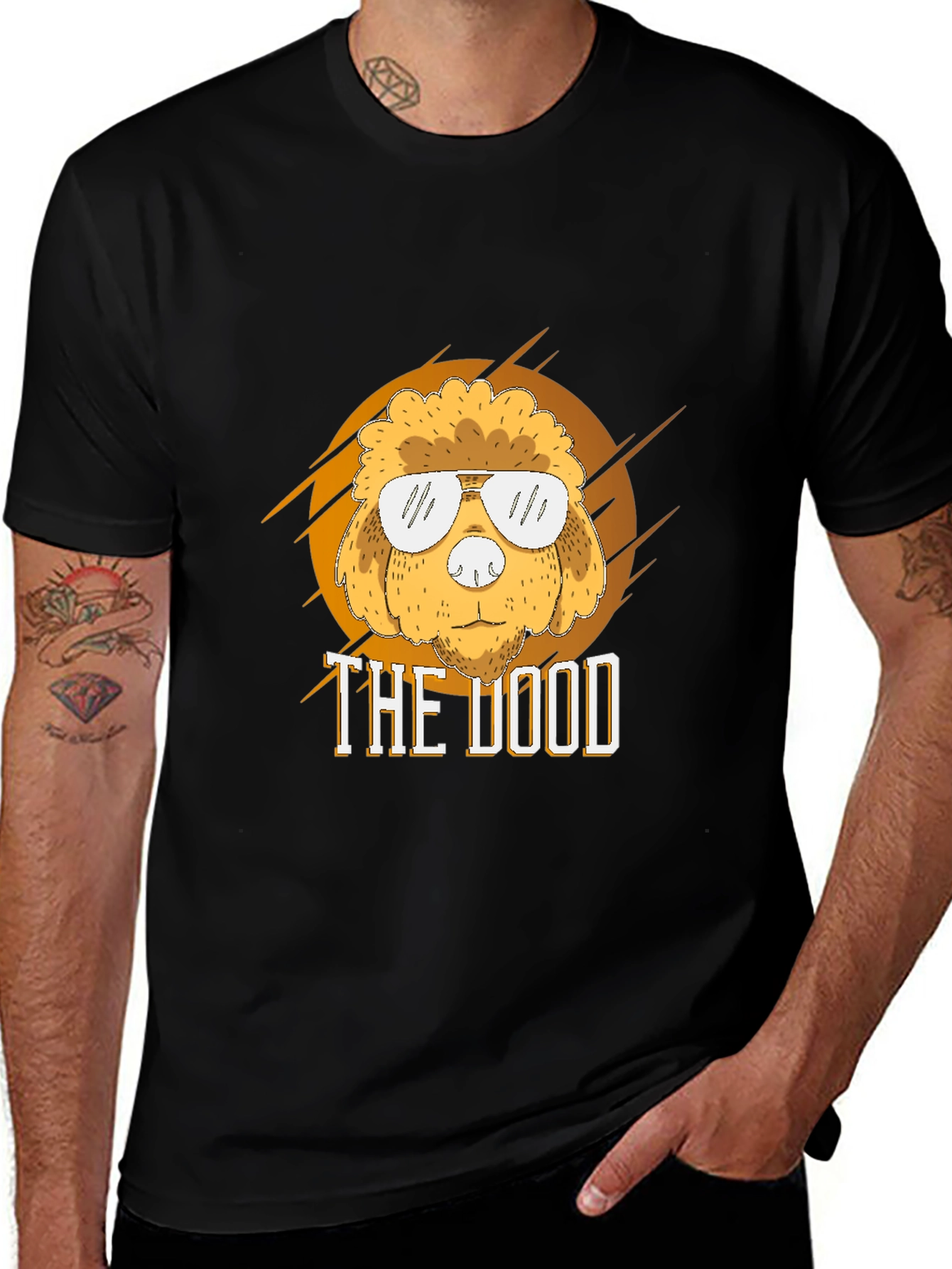 Variant 11 of The Dood T-Shirt - Cool Dog with Shades