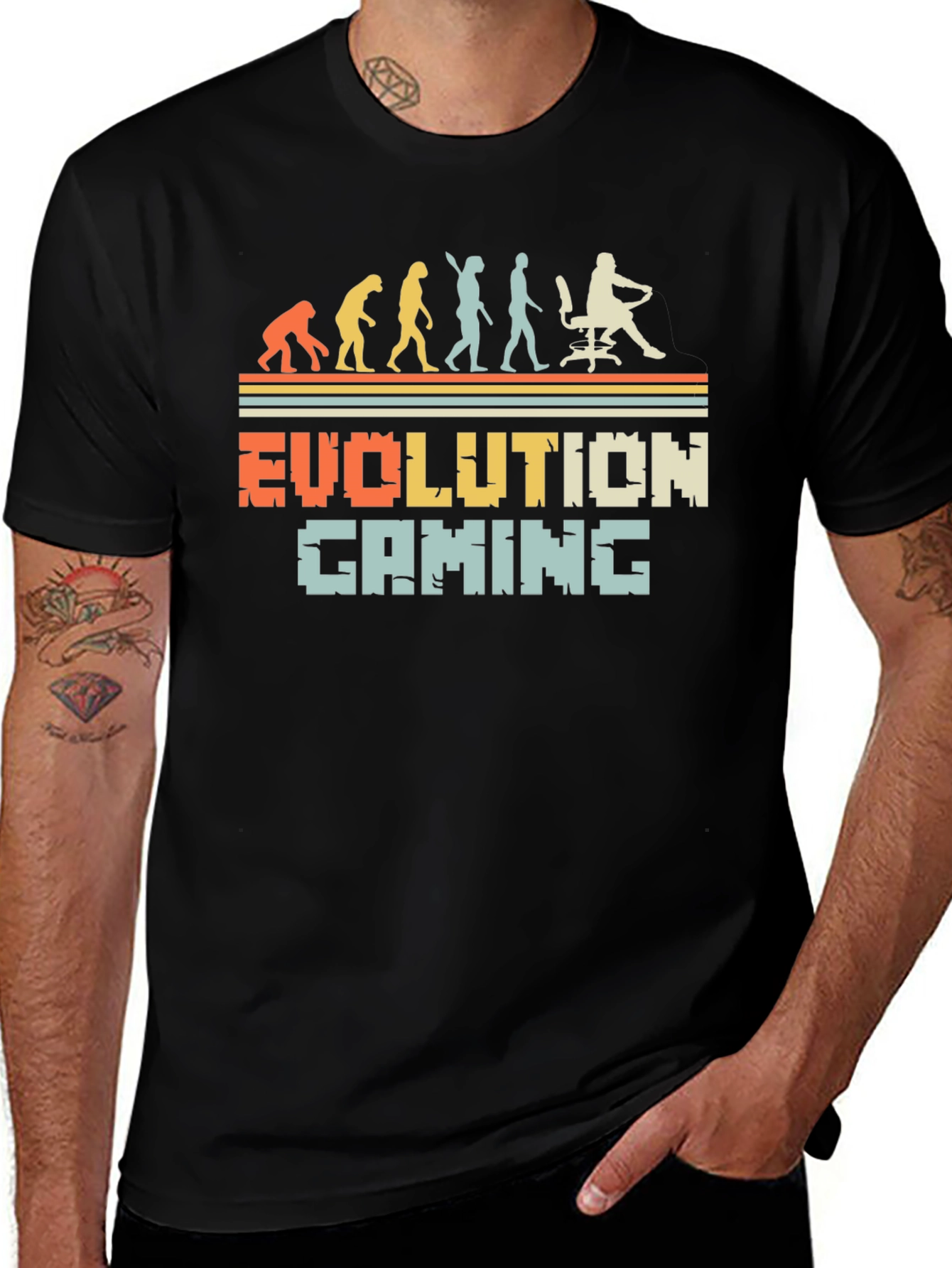 Variant 5 of Evolution of Gaming T-Shirt - Gamer Gift