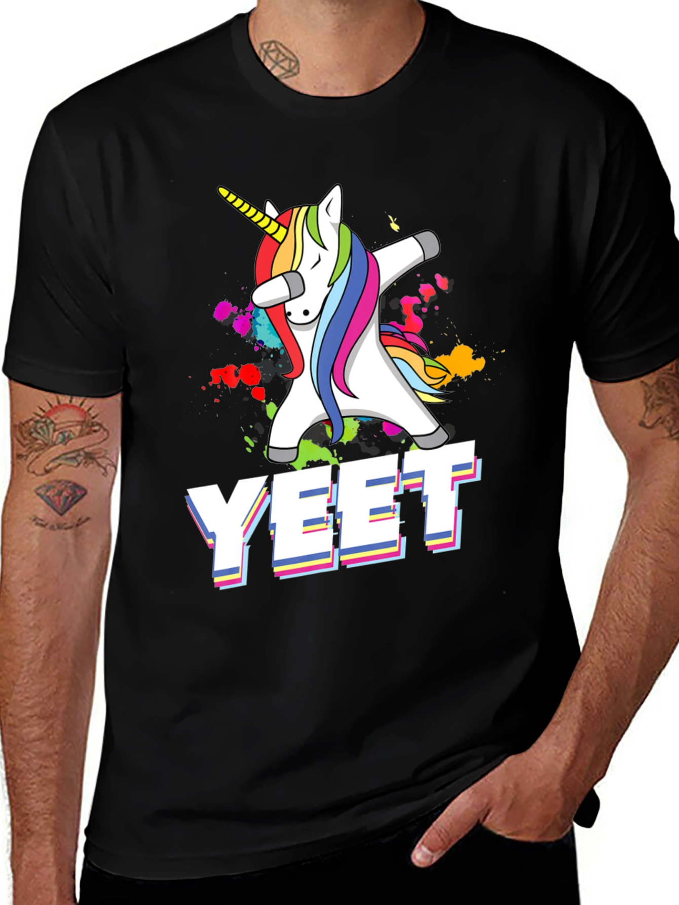 YEET Dabbing Unicorn Graphic Tee