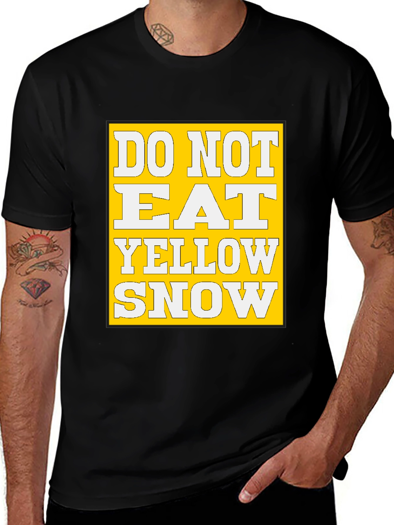 Variant 14 of Do Not Eat Yellow Snow Graphic Tee