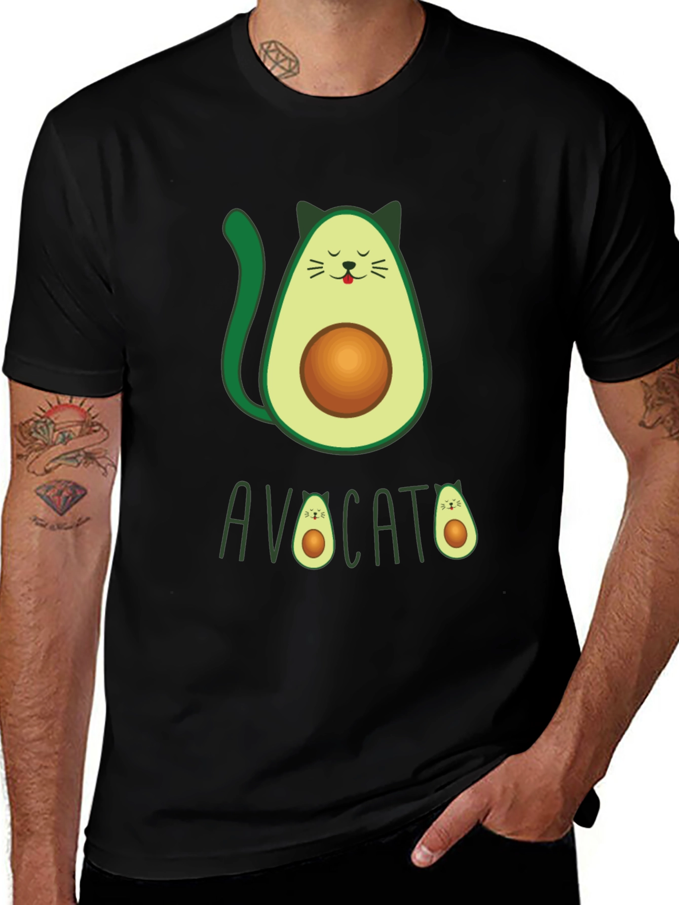 Avocato T-Shirt - Cute Avocado Cat Graphic Tee