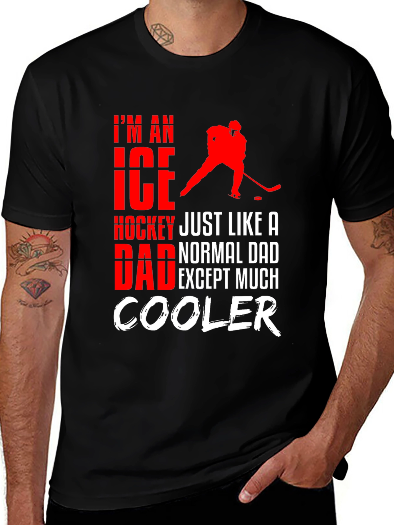 Variant 24 of Ice Hockey Dad T-Shirt - Cool Dad Edition!
