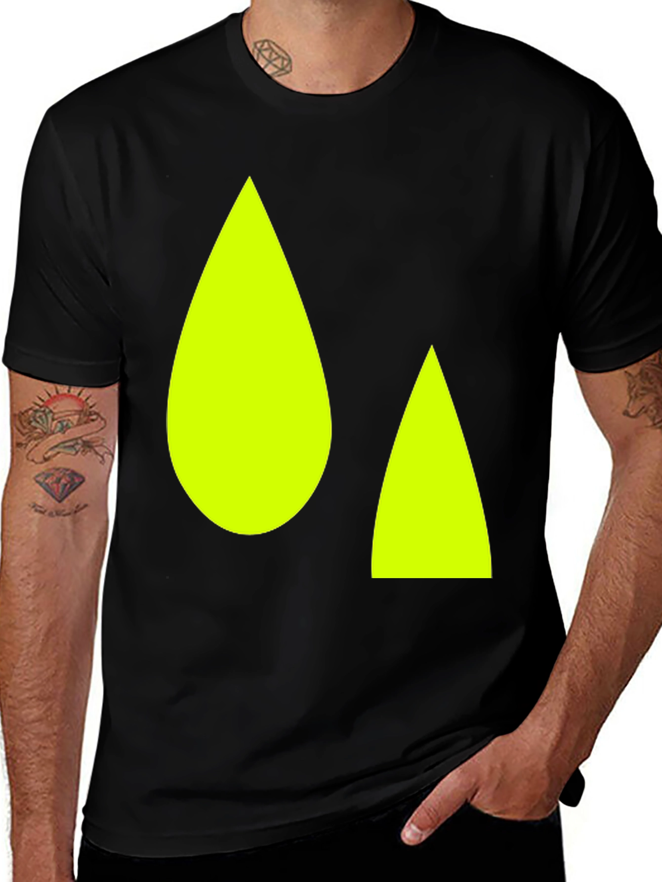 Variant 23 of Geometric Design Black T-Shirt