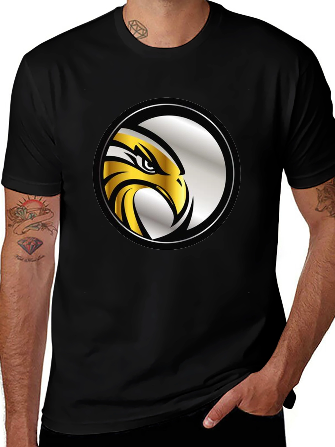 Variant 13 of Eagle Emblem Black T-Shirt