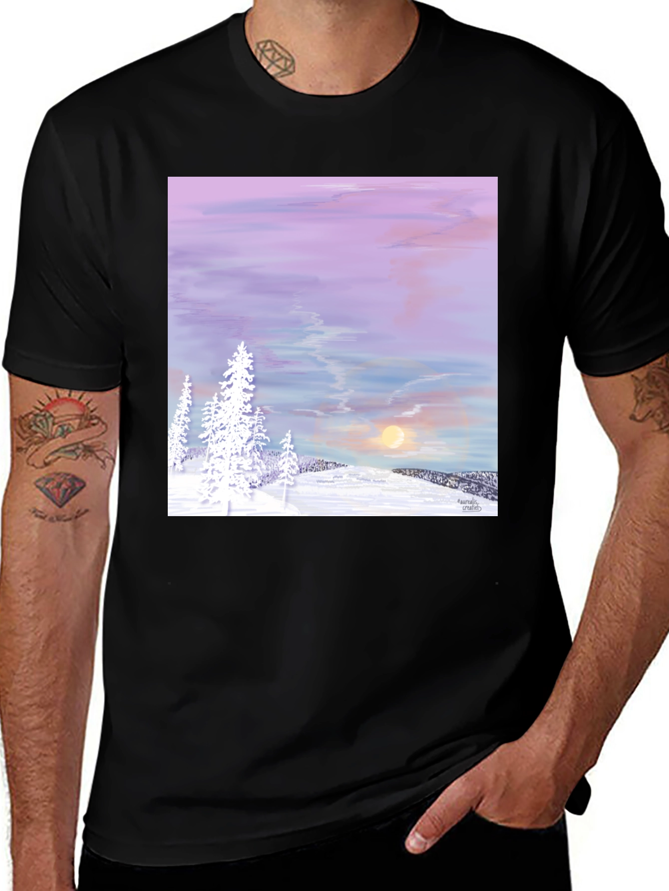 Variant 7 of Winter Sunset Graphic Tee
