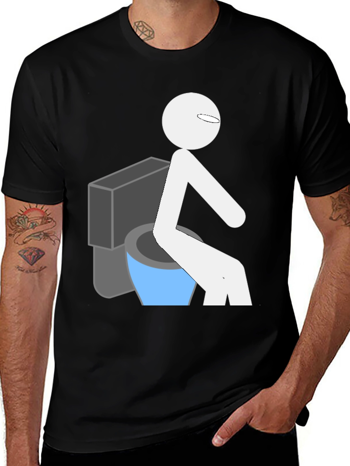 Variant 25 of Funny Toilet Humor Graphic T-Shirt