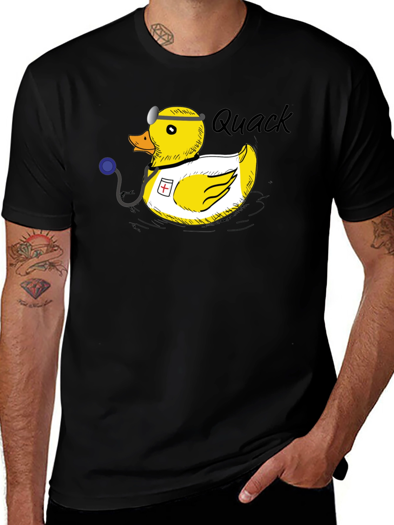 Variant 8 of Doctor Duck Quack T-Shirt
