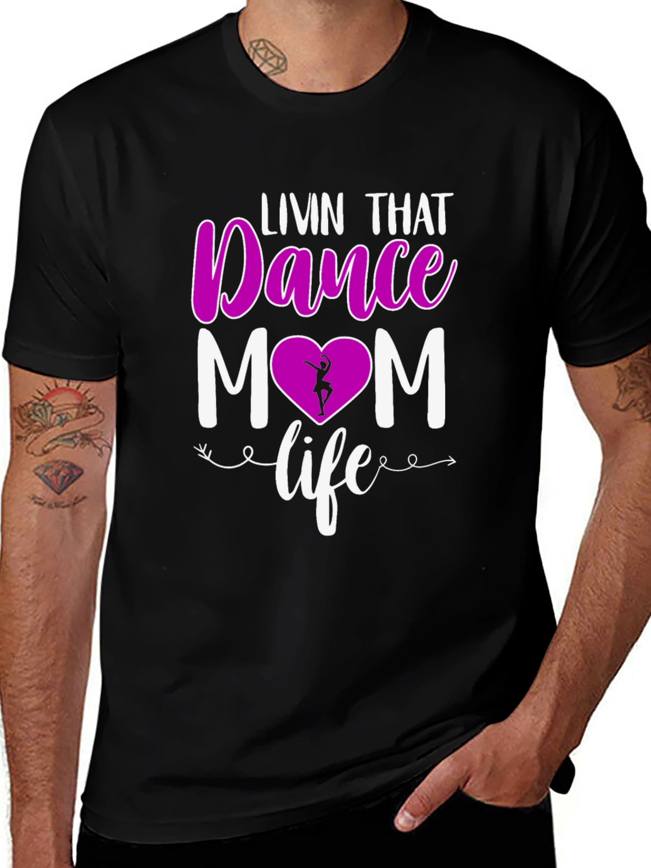 Variant 23 of Dance Mom T-Shirt - Livin' That Life!