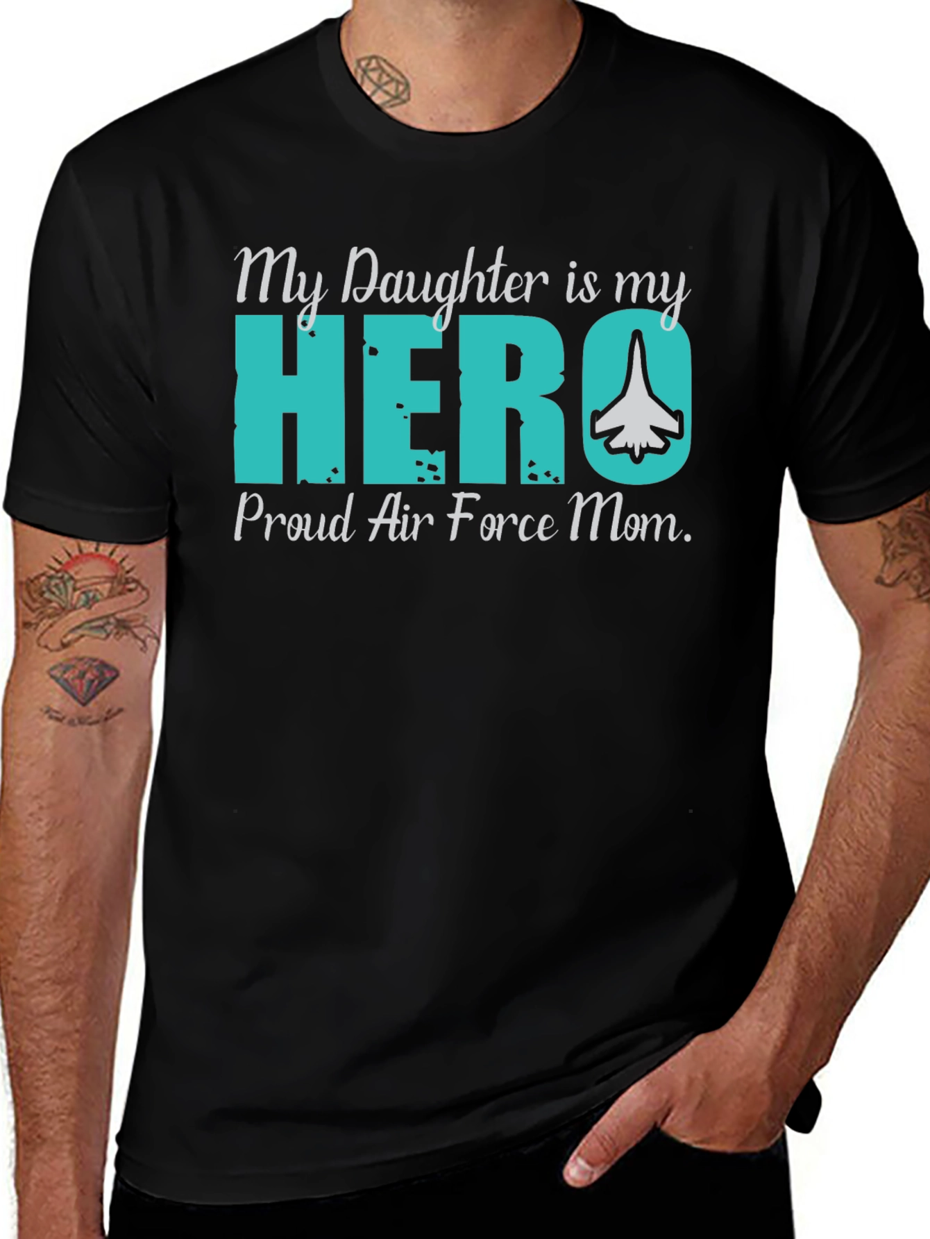 My Daughter Is My Hero Air Force Mom T-Shirt