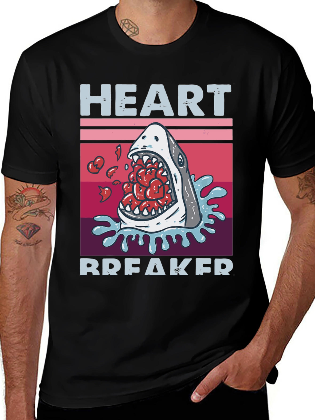 Variant 19 of Heartbreaker Shark Graphic T-Shirt