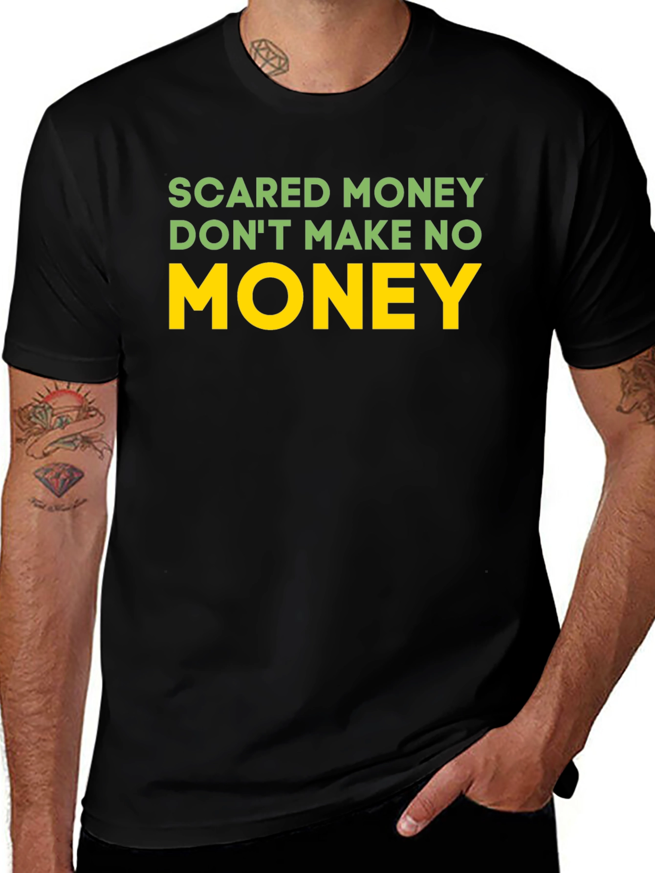 Variant 29 of Scared Money Don't Make No Money Graphic Tee