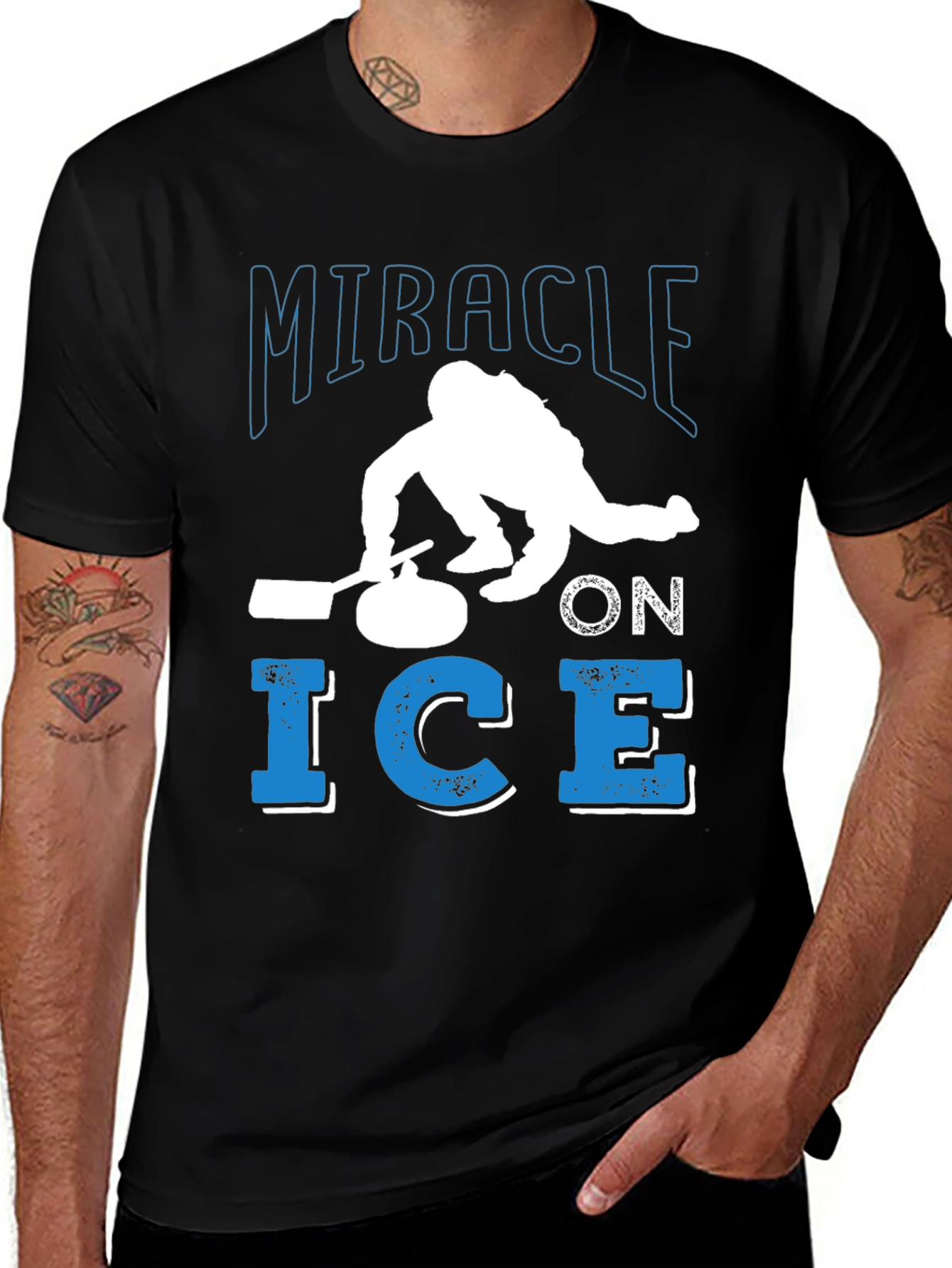 Variant 17 of Miracle On Ice Curling T-Shirt