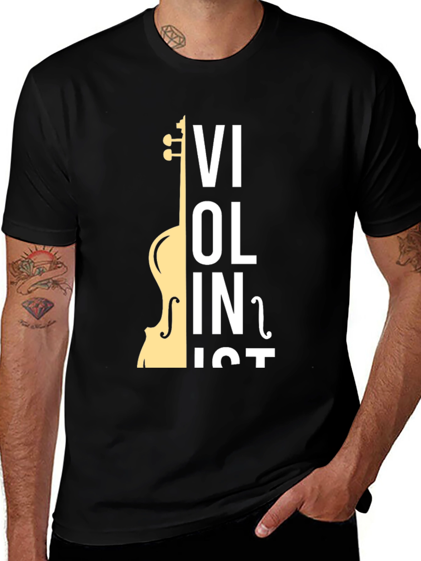 Variant 3 of Violinist T-Shirt - Musical Instrument Graphic Tee