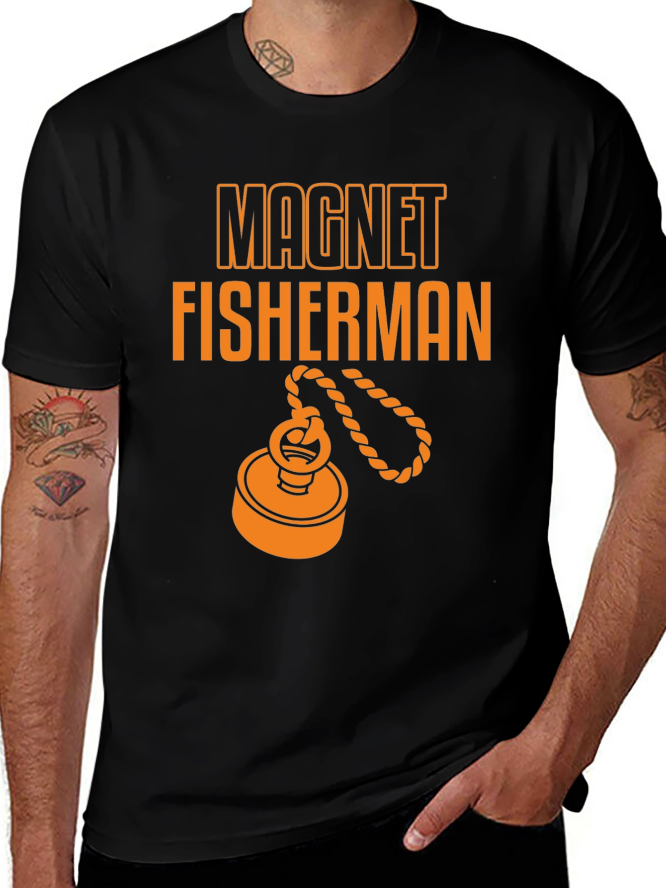 Variant 30 of Magnet Fisherman Graphic Tee