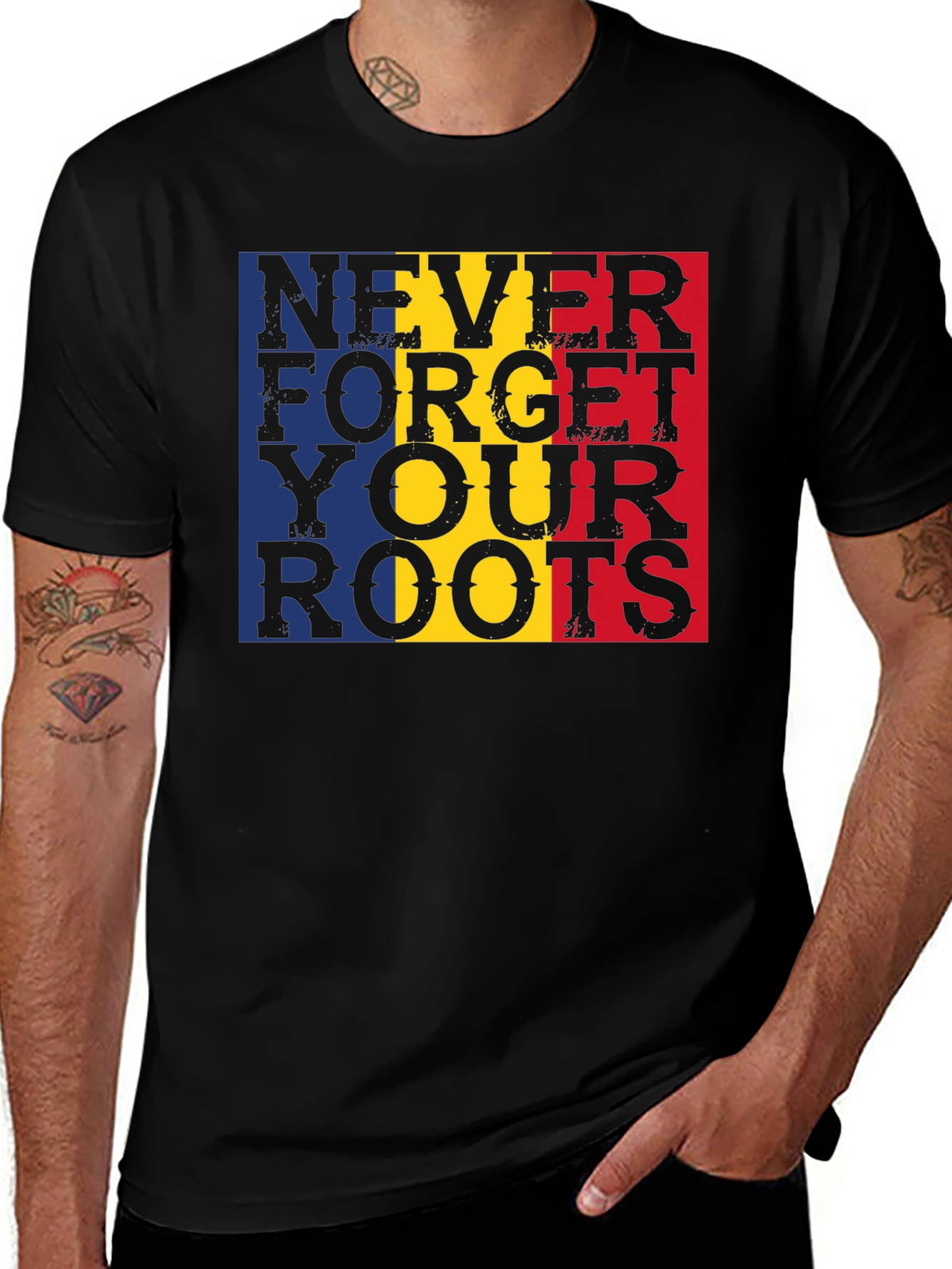 Never Forget Your Roots Romania T-Shirt