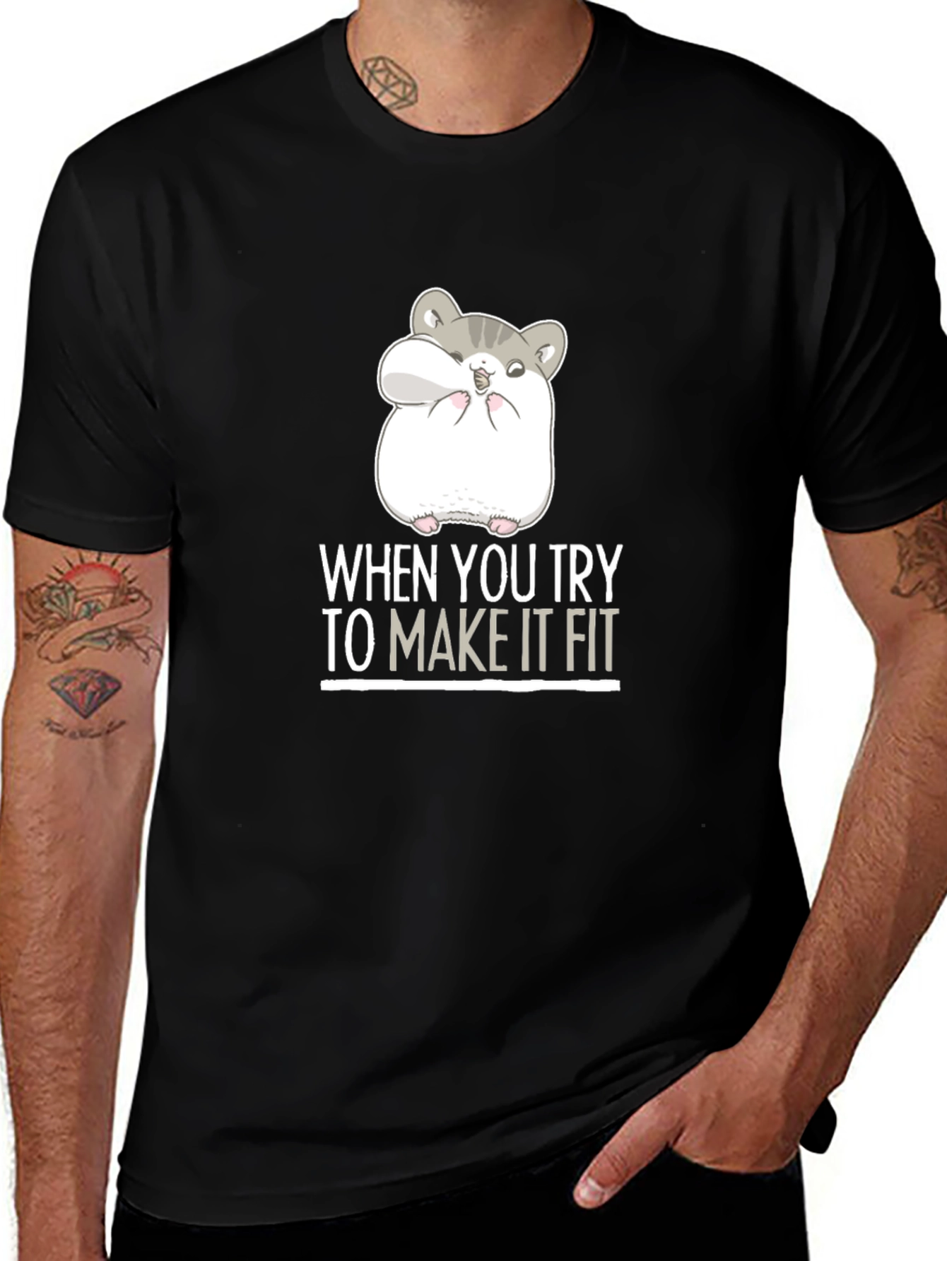 Variant 20 of Hamster Fit Funny Graphic Tee
